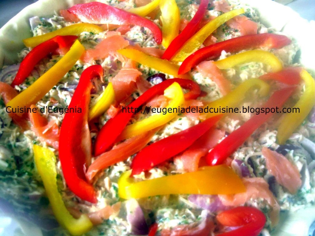 Quiche cu somon afumat