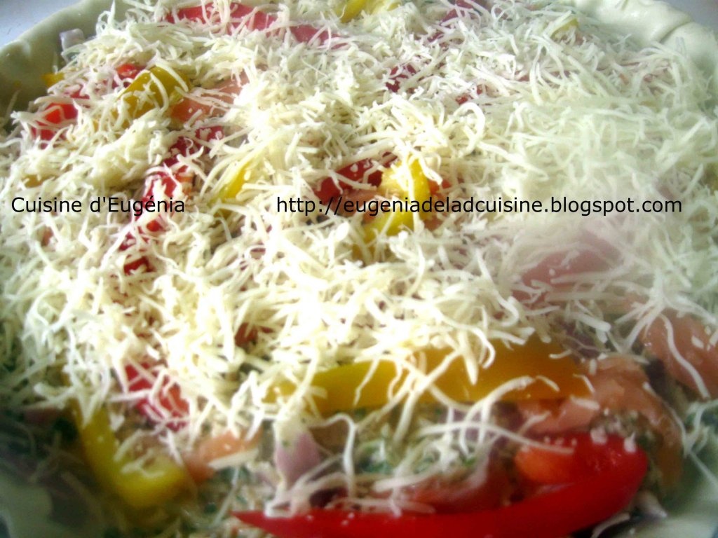 Quiche cu somon afumat