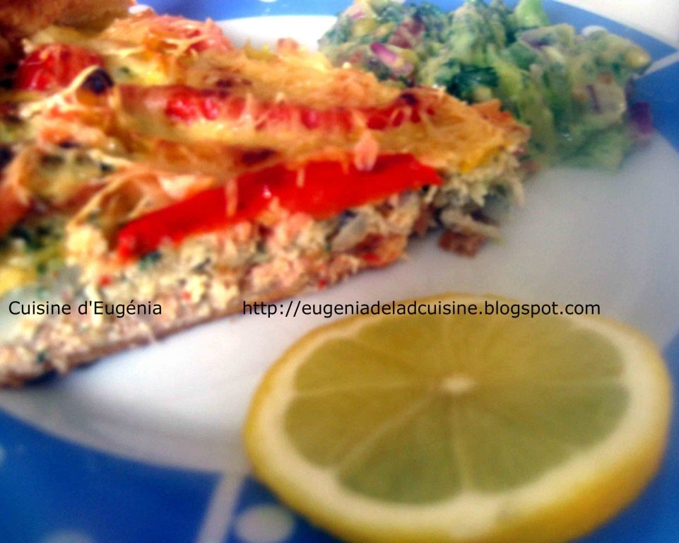 Quiche cu somon afumat