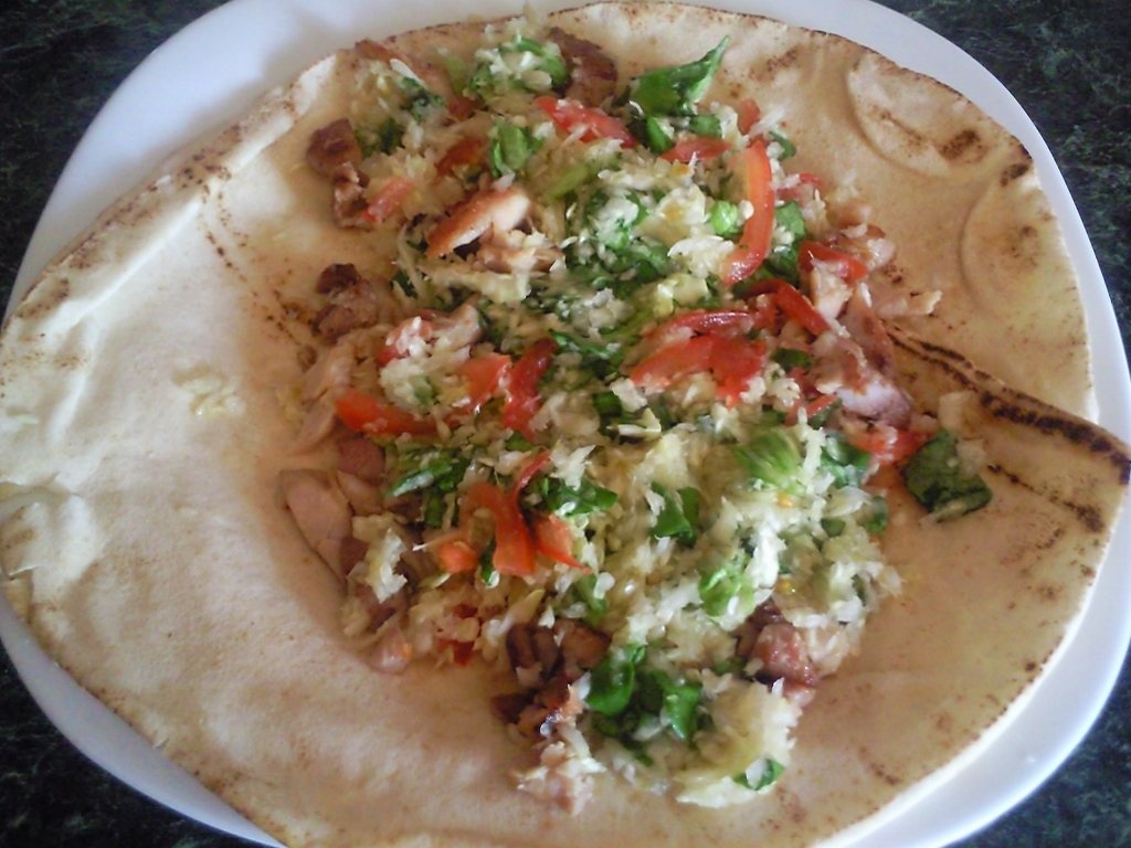 Shaorma dietetica de pui