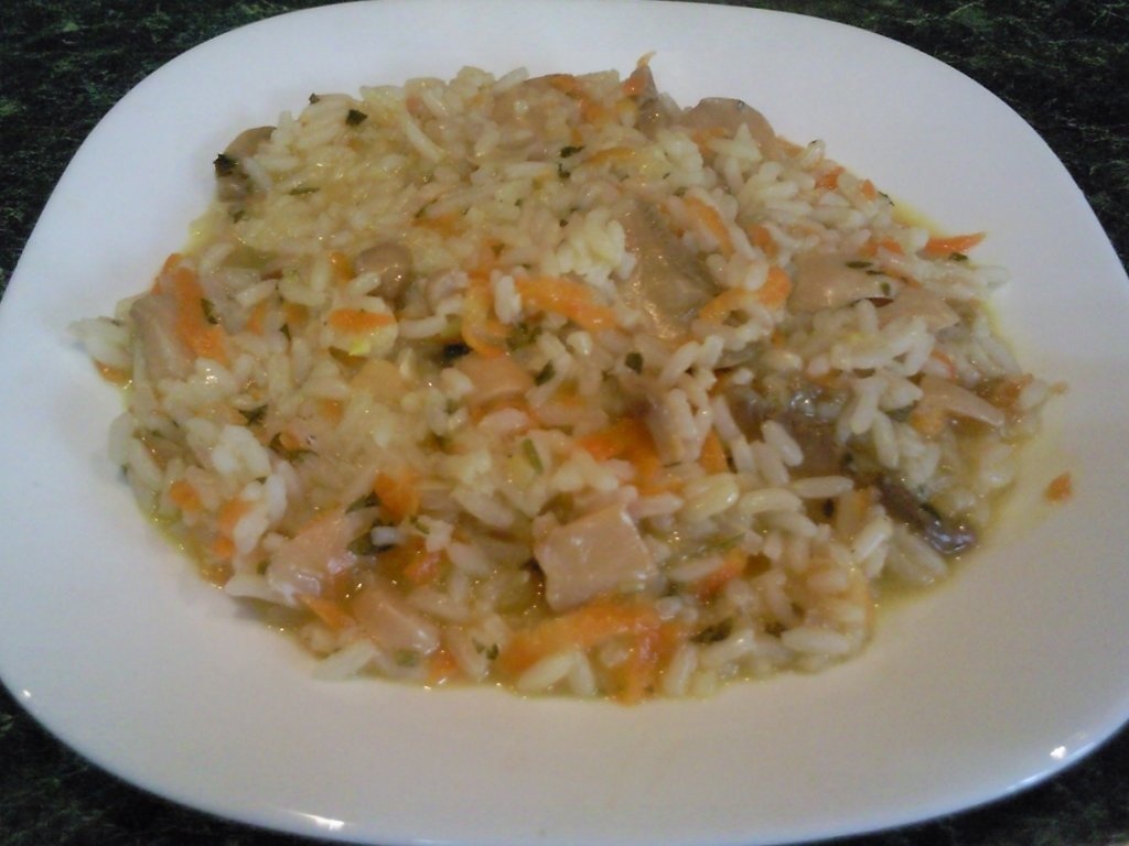 Pilaf de orez cu ciuperci