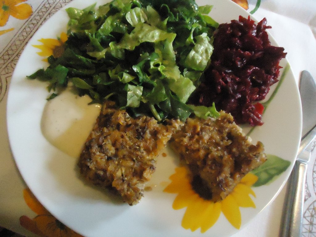 Rulada de ciuperci cu hrisca (de post)