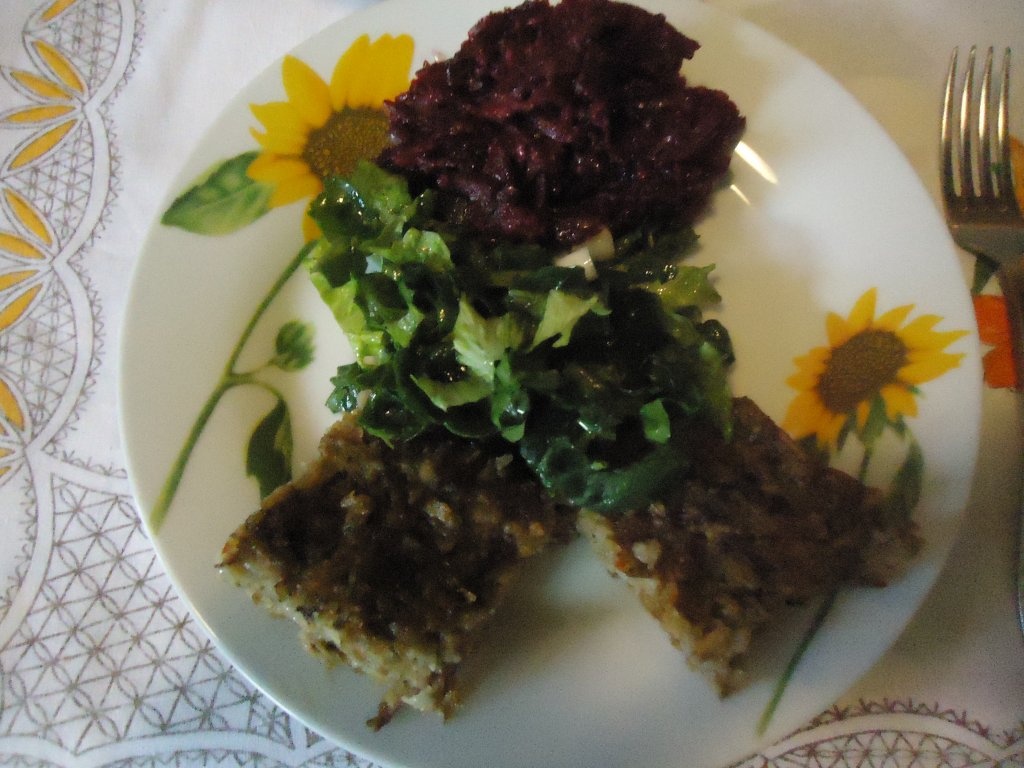 Rulada de ciuperci cu hrisca (de post)