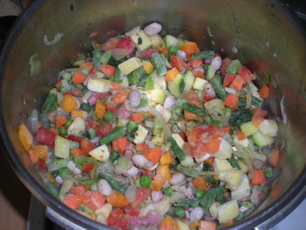 Omleta la cuptor cu legume