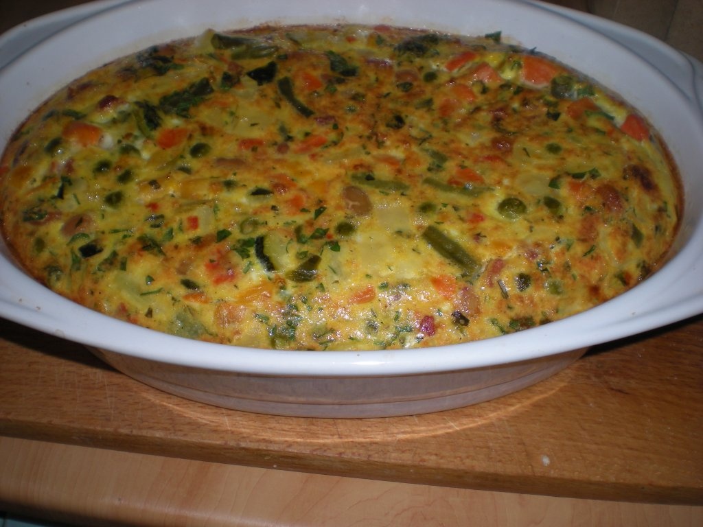 Omleta la cuptor cu legume