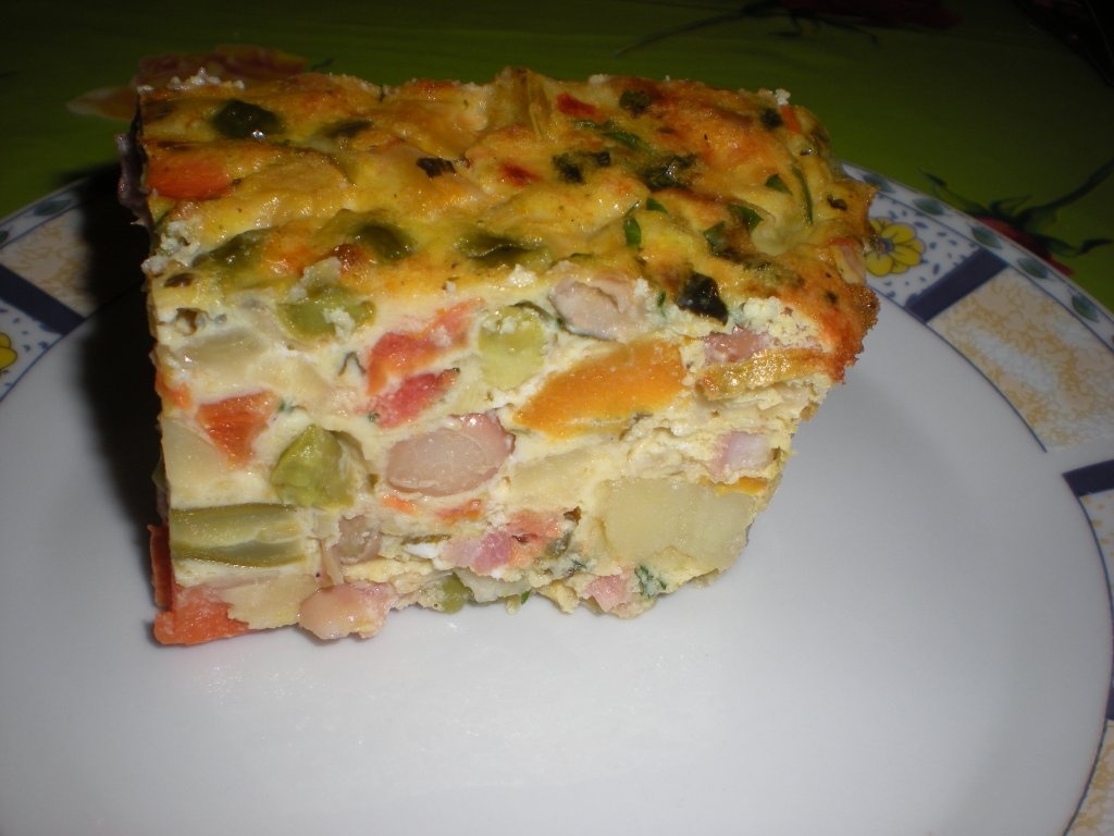 Omleta la cuptor cu legume