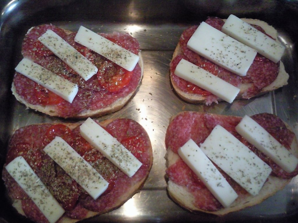 Bruschette la cuptor