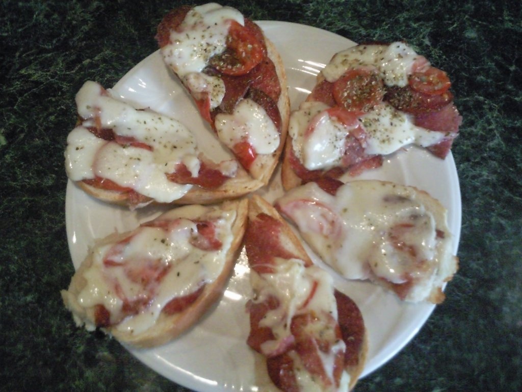 Bruschette la cuptor