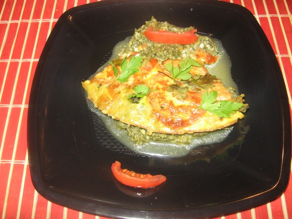 Spanac cu cascaval la cuptor