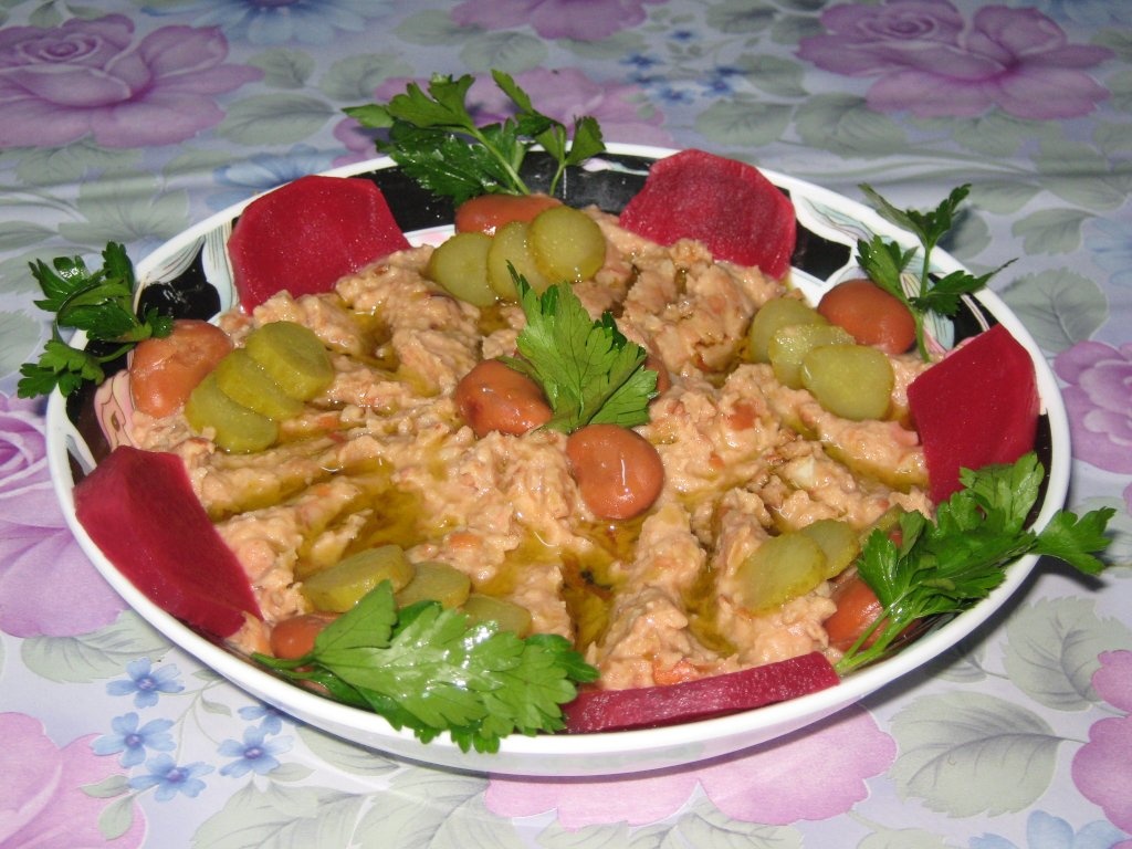 Micul dejun arab-2.“Fool”- Pasta de bob de gradina( Fava bean)-de post