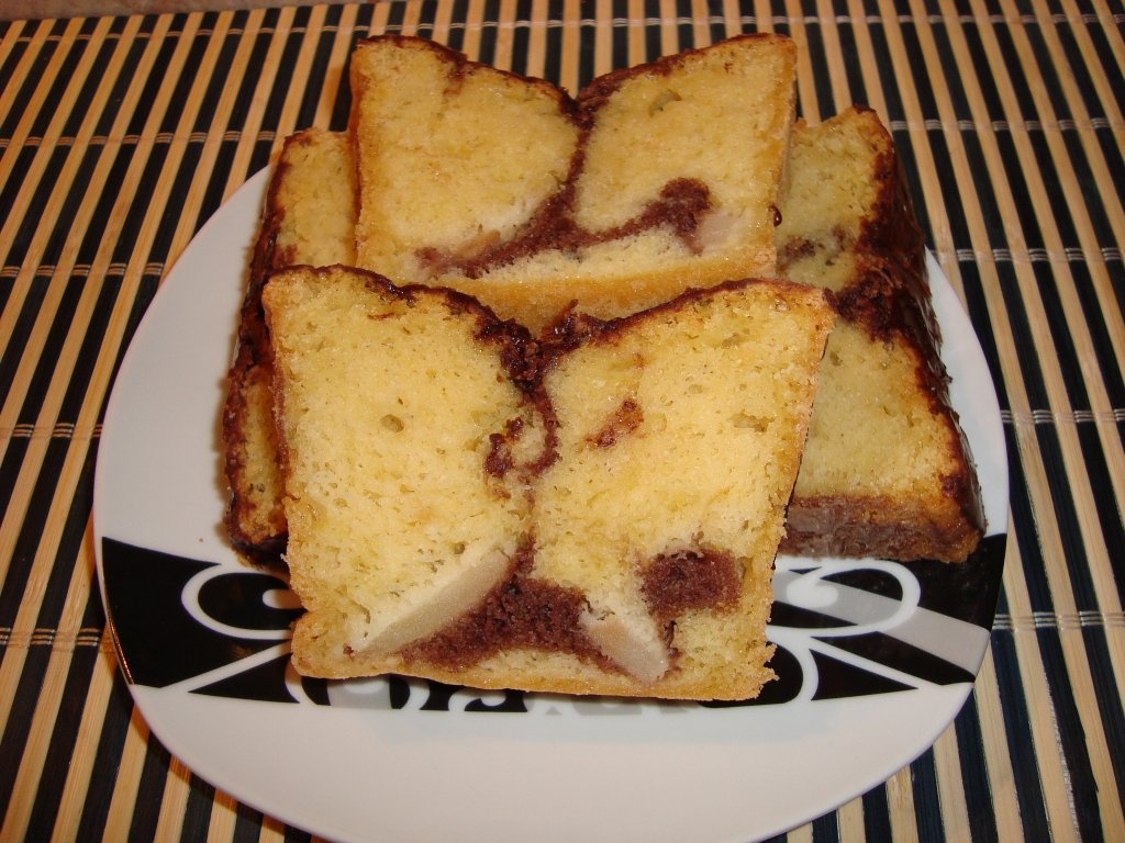 Chec cu mere glazurat cu ciocolata