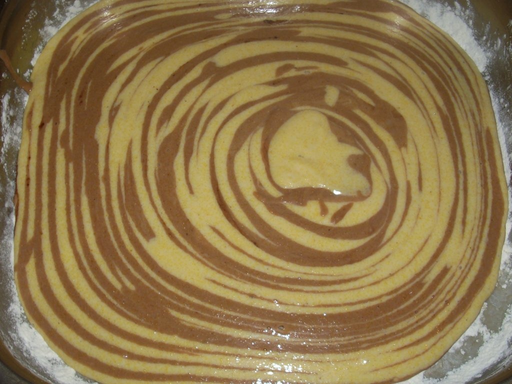 Chec "Zebra" cu faina de porumb