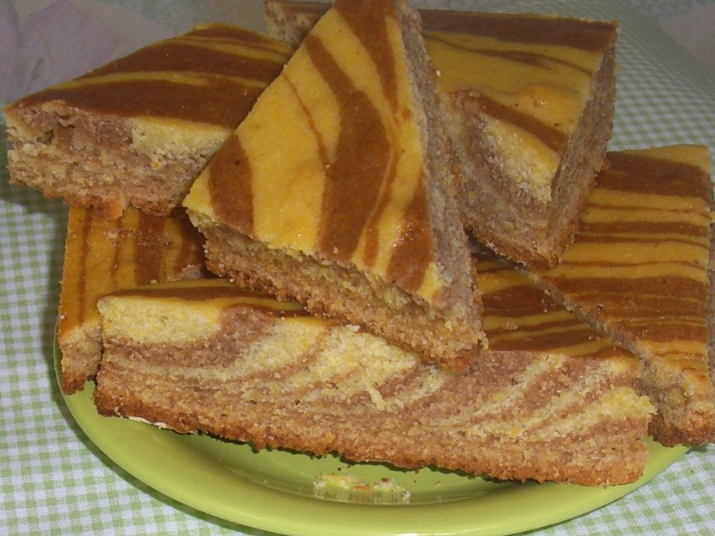 Chec "Zebra" cu faina de porumb