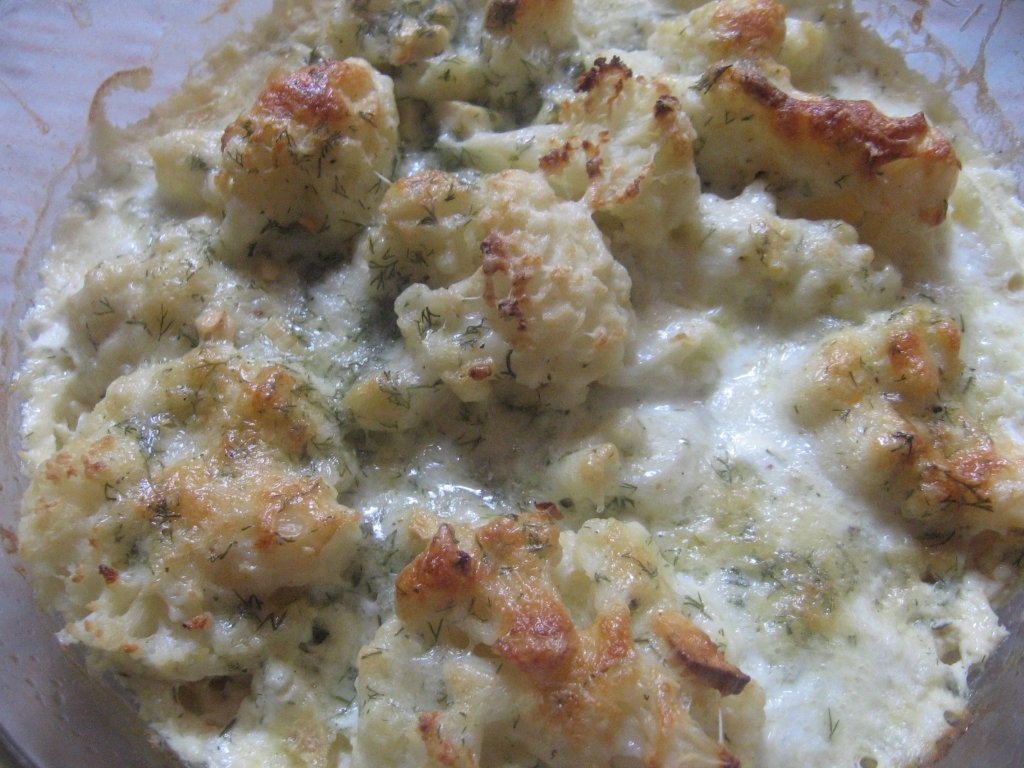 Sufleu de conopida cu piept de pui