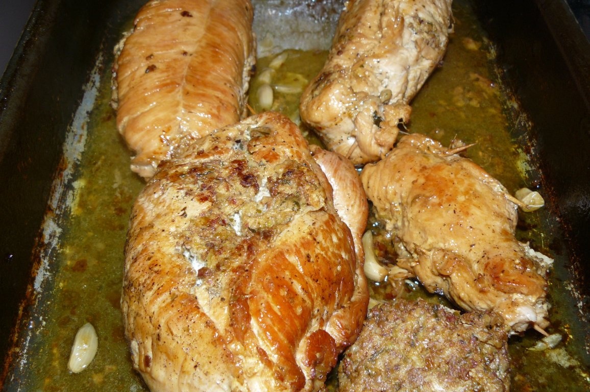 Ruladă de curcan cu ciuperci