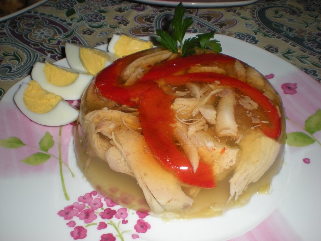 Pui in aspic
