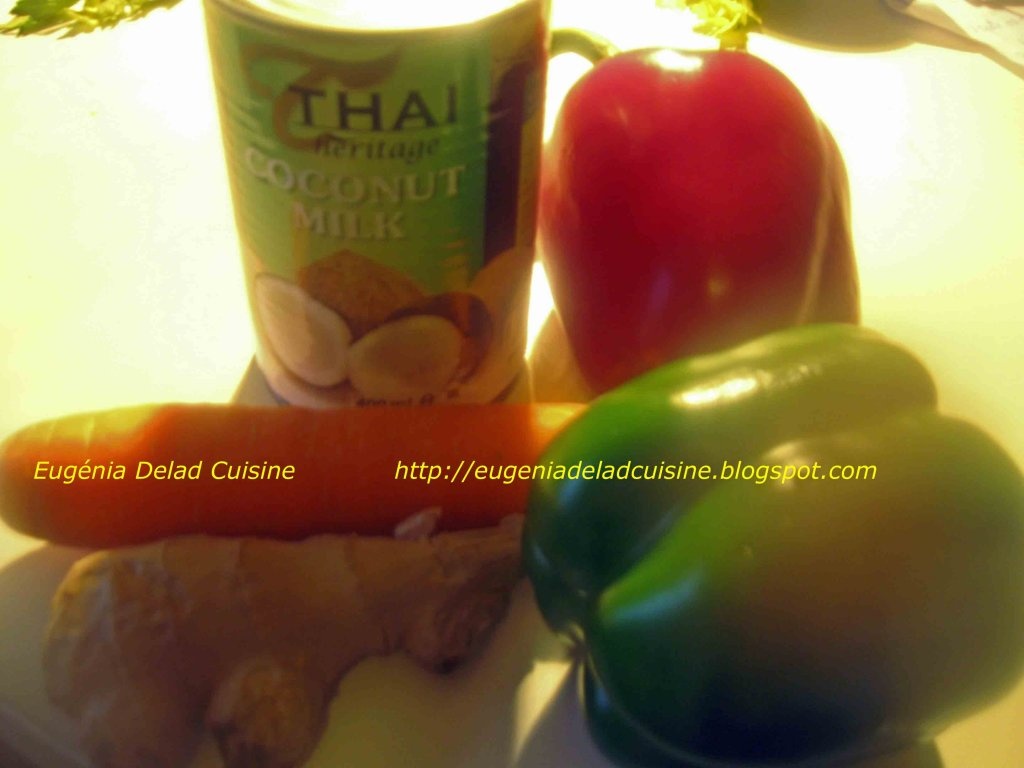 Supa Thai cu lapte de cocos