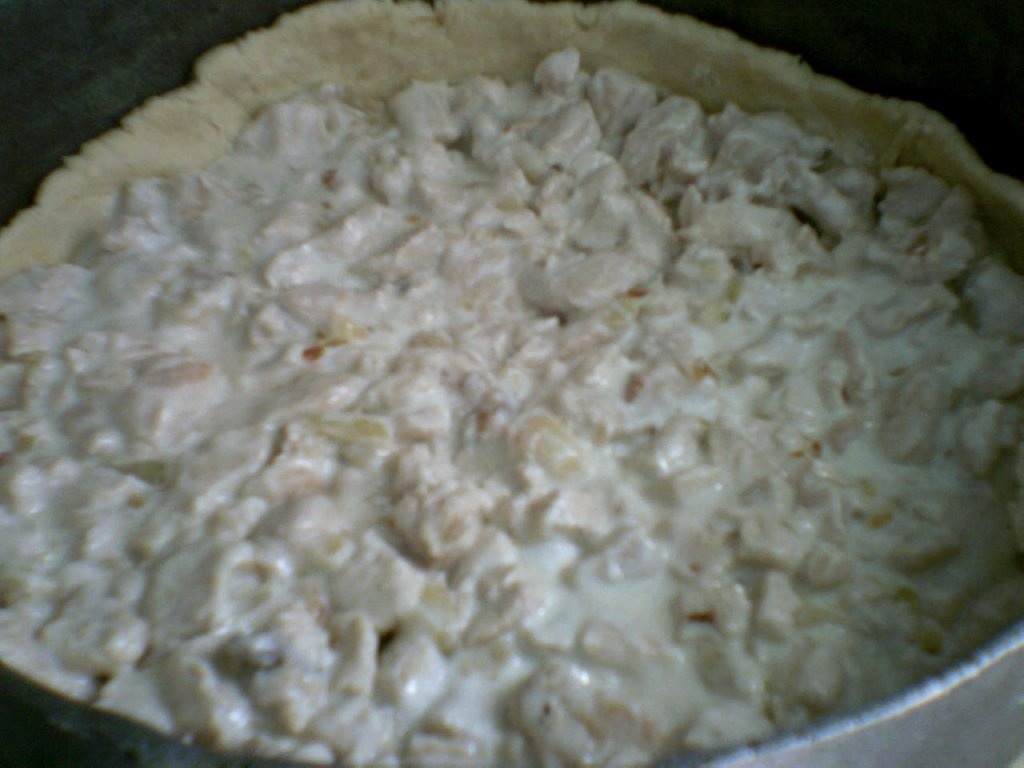 Placinta cu carne de pui