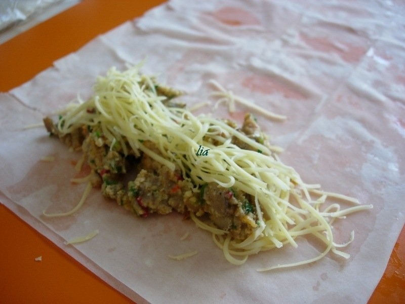 Portofele cu ciuperci si carne