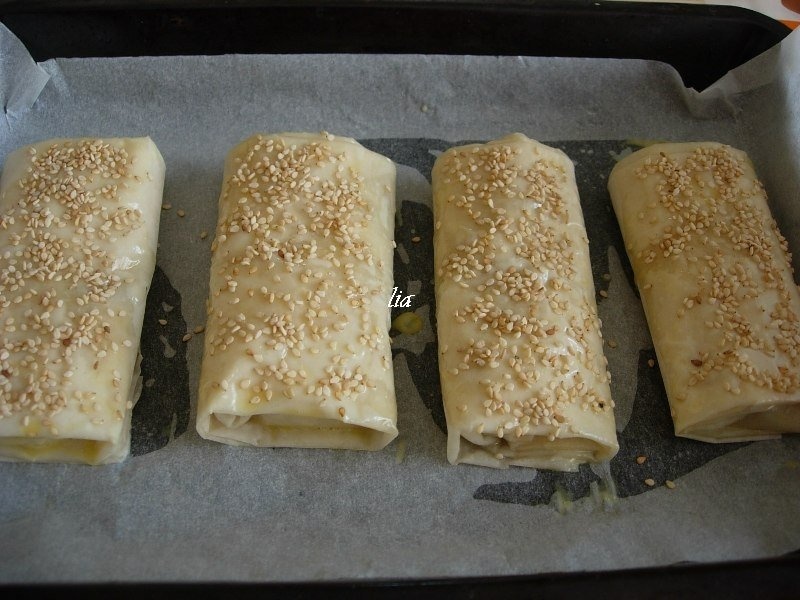 Portofele cu ciuperci si carne