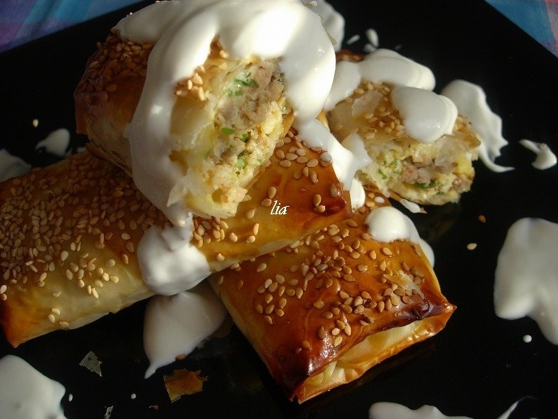 Portofele cu ciuperci si carne