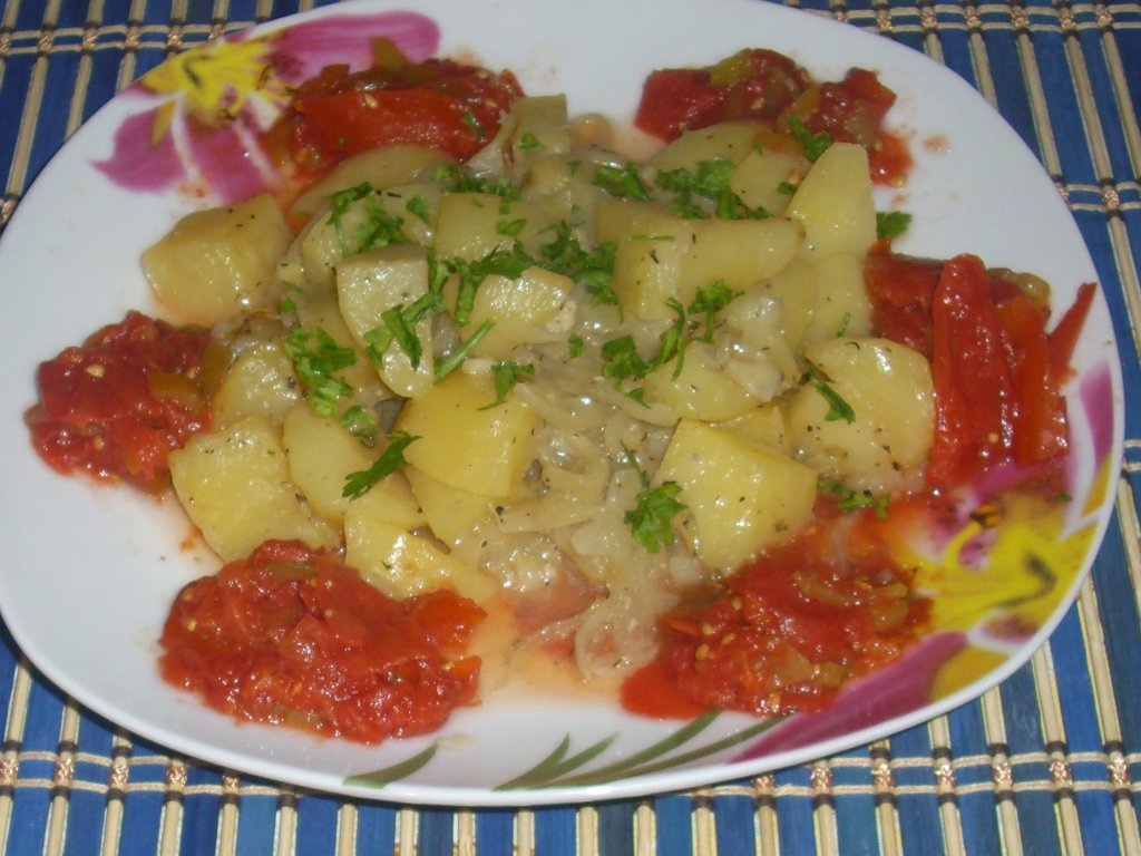 Cartofi copti cu cimbru