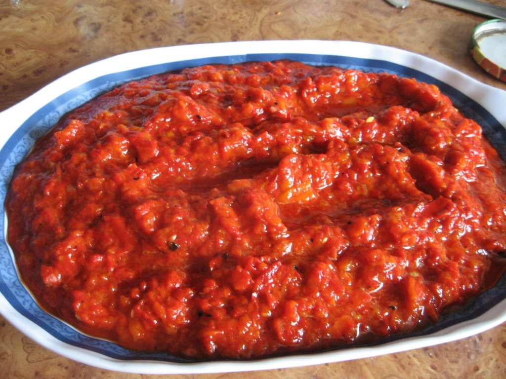 Pilaf cu carne de gaina si ardei copti