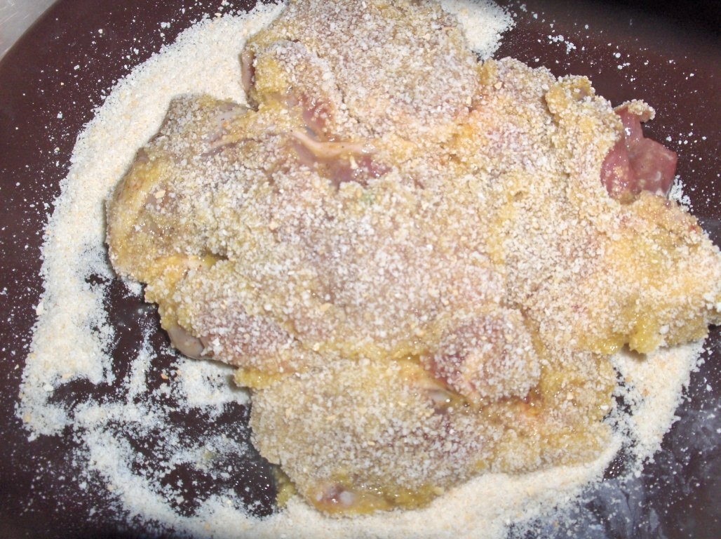 Cotlete pane în stil portughez