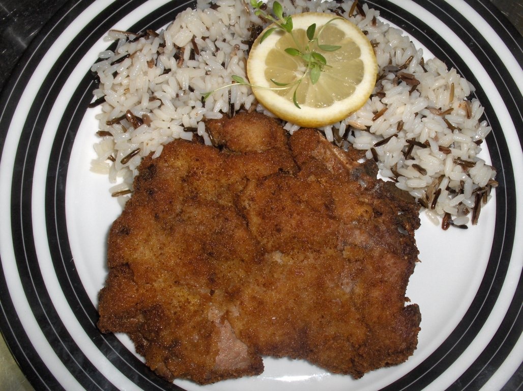 Cotlete pane în stil portughez