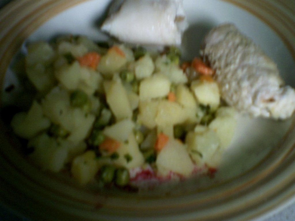 Rulou  de pui cu garnitura de legume