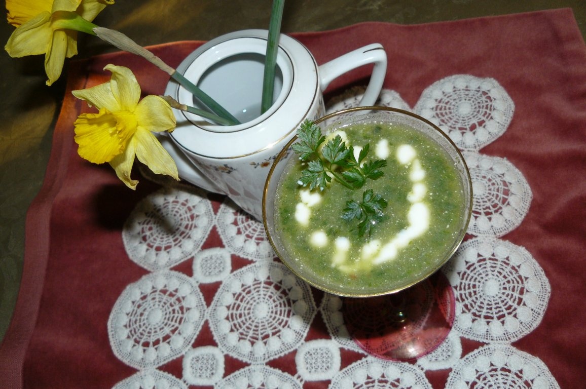 Ciorbă de urzici cu pretenţii aristocrate de velouté