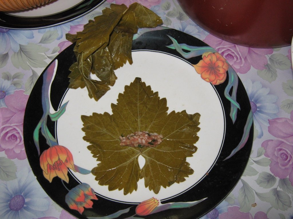 Sarmalute in foi de vita cu carne de oaie-reteta araba