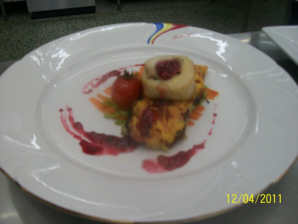 File de Salau cu crusta de piure picant