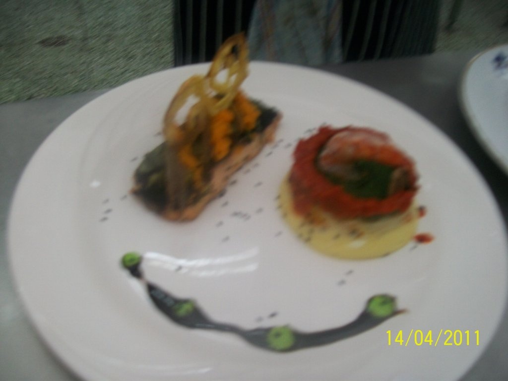 Somon in crusta de masline