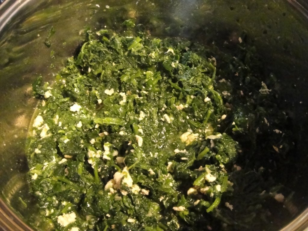 Spanac cu carne de pui