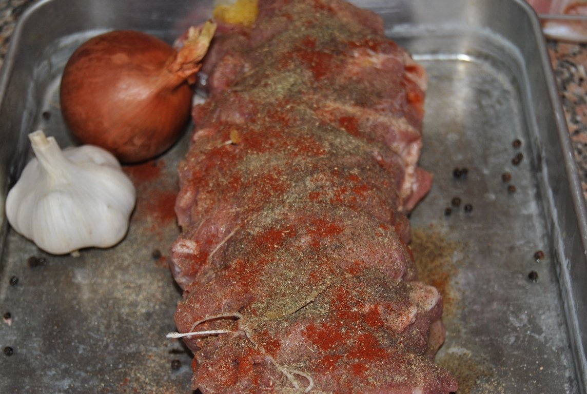 Cotlet de Porc cu Ananas  si  Prune uscate