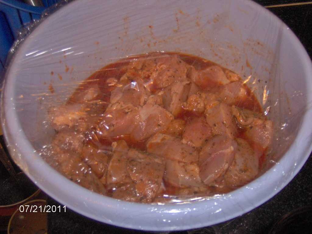 Sferturi de pasare cu couscus