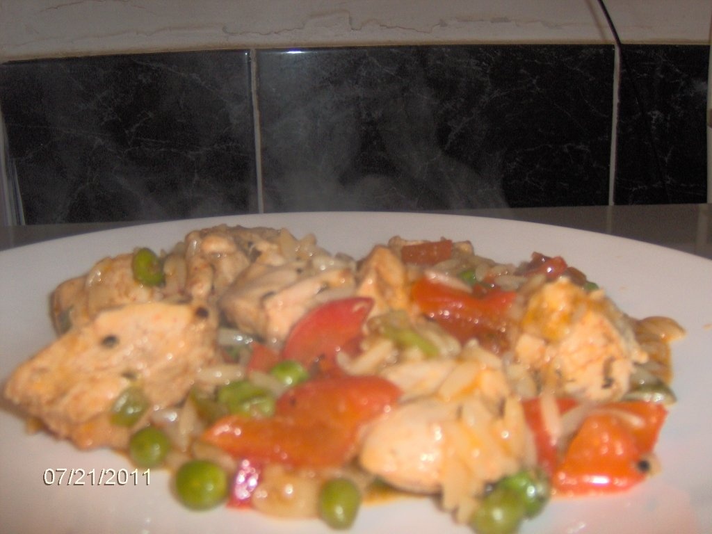 Sferturi de pasare cu couscus