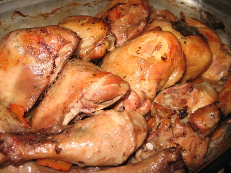 Pulpe de pui cu morcov si busuioc