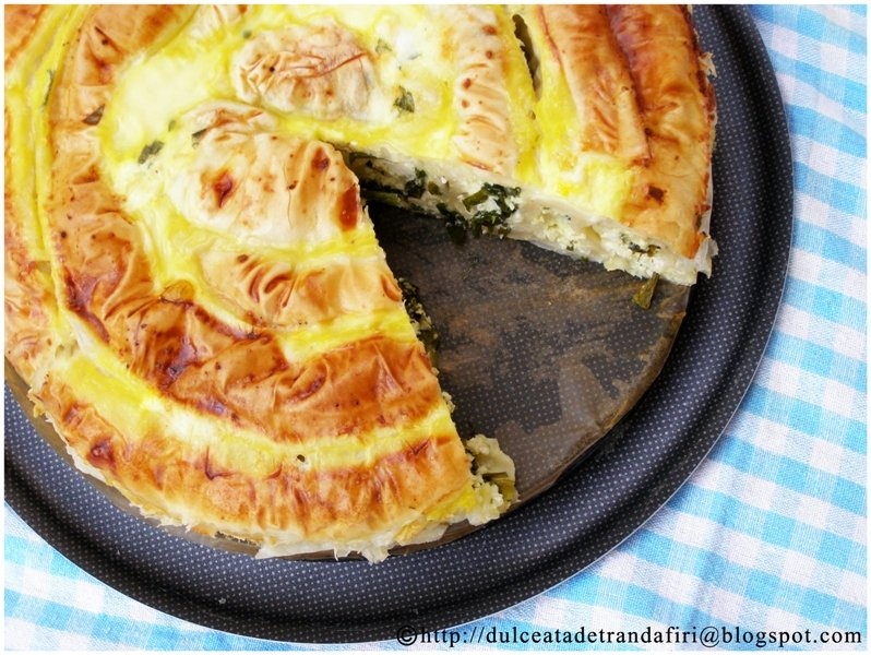 Placinta cu leurda si branza