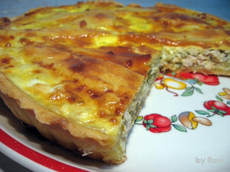 Tartă cu pui şi smântână