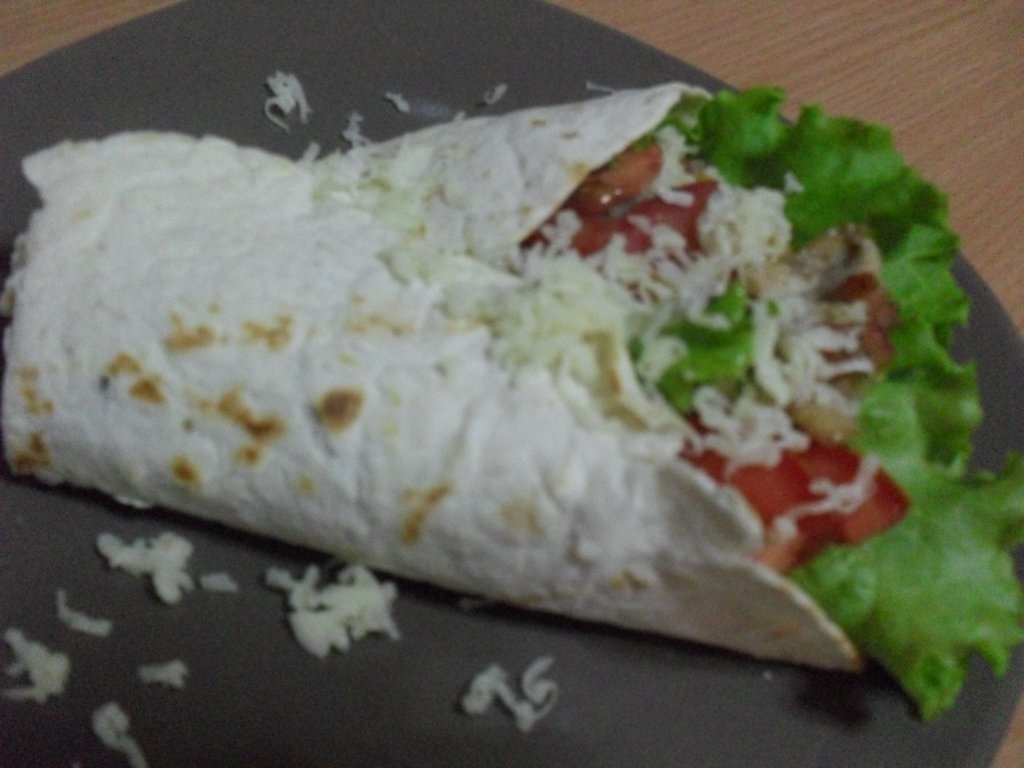 Lipie cu ciuperci, porumb si cas