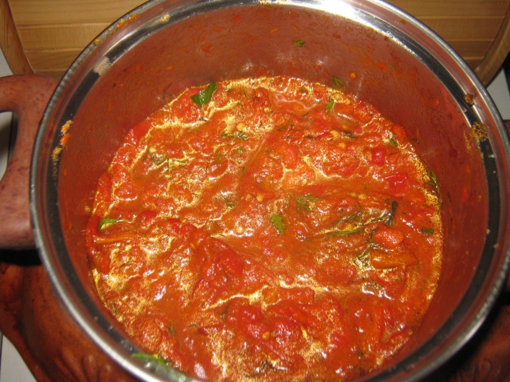 Ciolan afumat pe pat de legume