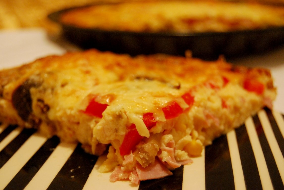 Frittata cu sunca si ardei