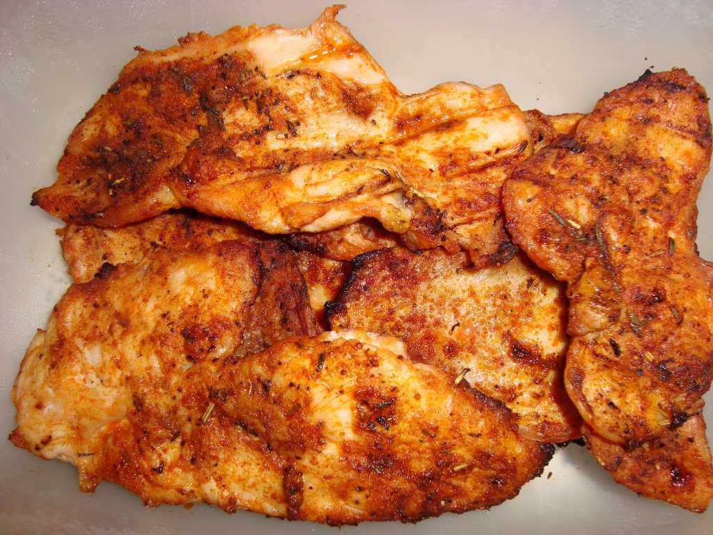 Piept de pui la gratar