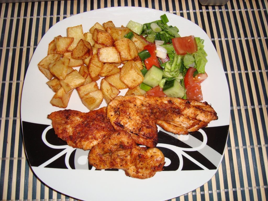 Piept de pui la gratar