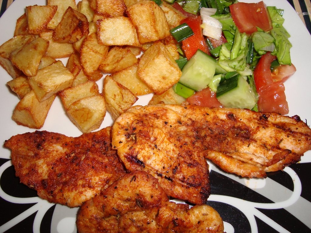 Piept de pui la gratar