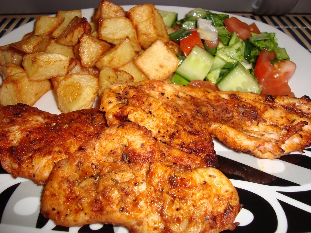 Piept de pui la gratar