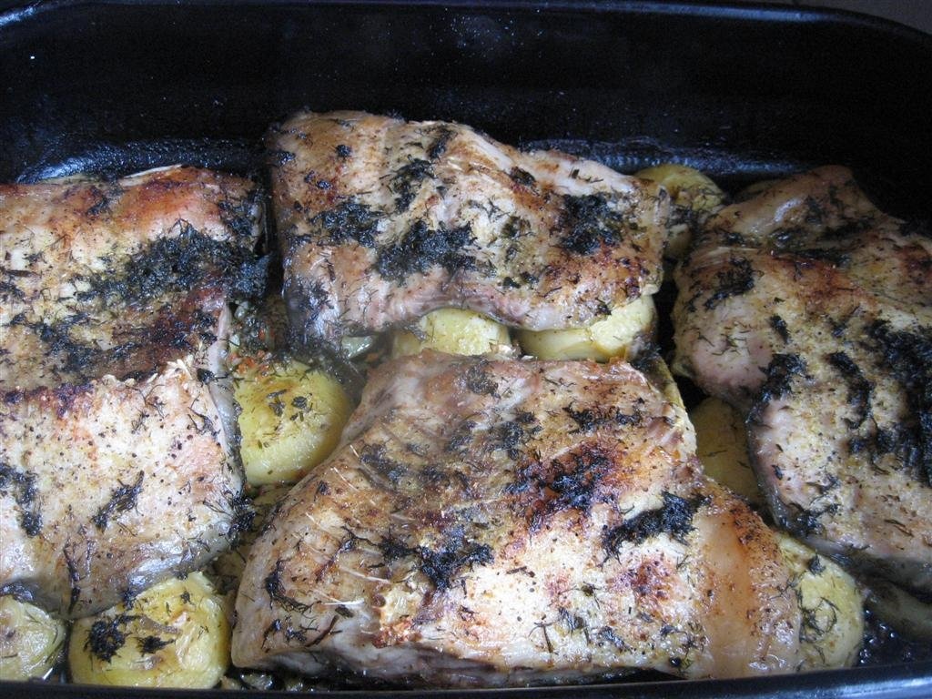 Crap cu marar pe cartofi noi