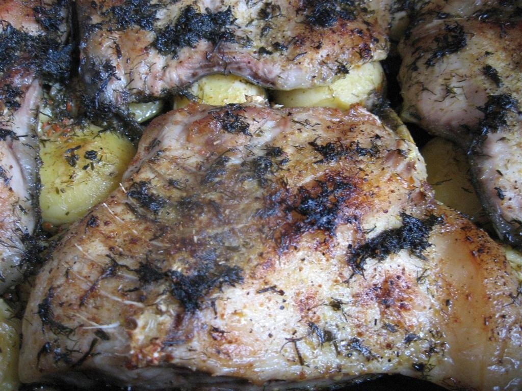 Crap cu marar pe cartofi noi